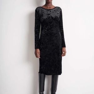 Tiger of Sweden crushed velvet dress M